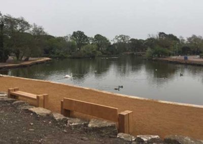 Views over the lake (2019, before planting)